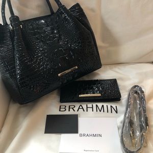 Brahmin Melbourne black handbag